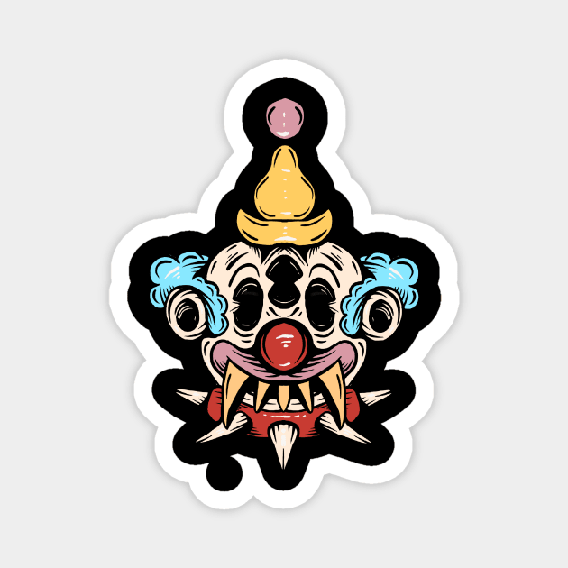 Killer clown Magnet by MKHKKNNN