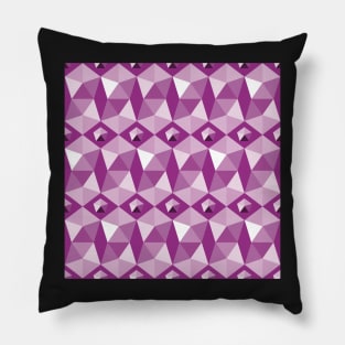 pink, violet and purple pentagons Pillow