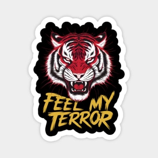 Furious Tiger: Feel My Terror Design Magnet