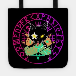 Cyber Head Metal Cat Tote