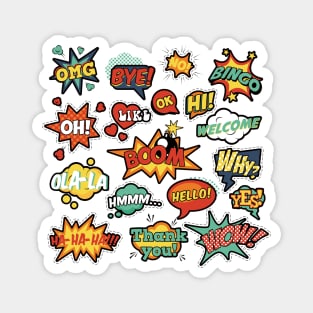 speech bubbles Magnet