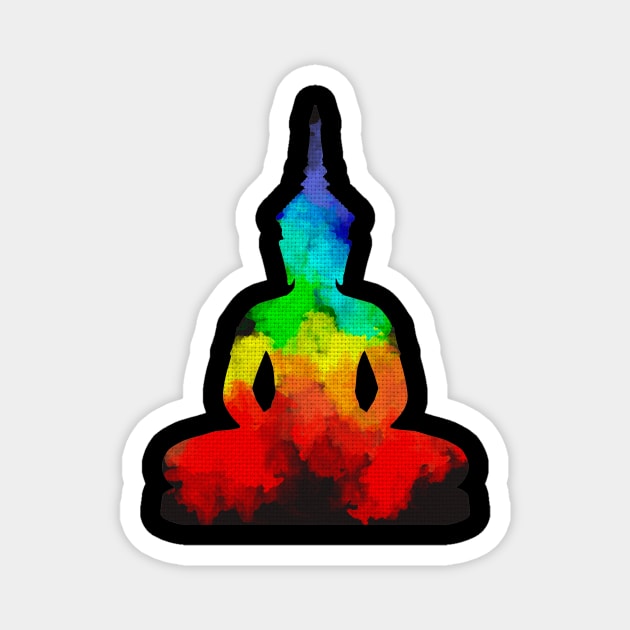 Buddha Yoga Magnet by Rablo