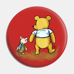 Winnie the Pooh and Piglet go for a walk Pin