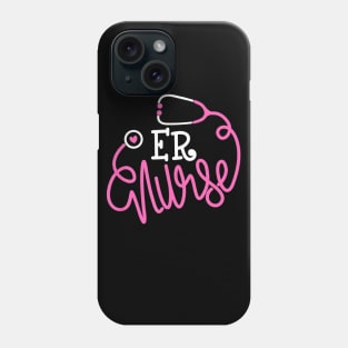 Emergency Department Nurse Stethoscope Funny ER Nurse Phone Case