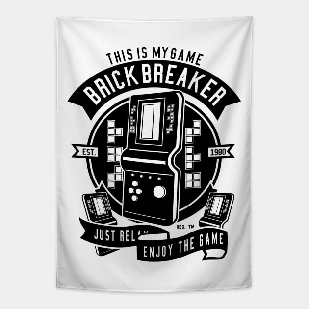 Brick Breaker Tapestry by CRD Branding