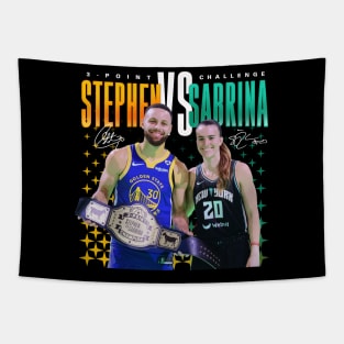 Steph Curry x Sabrina Ionescu Tapestry