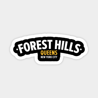 Forest Hills Queens Logo - Artistic Tribute to an Iconic Neighborhood Magnet