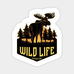 Wild Life Deer Logo Magnet