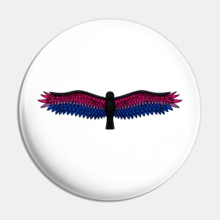 Fly With Pride, Raven Series - Bisexual Pin