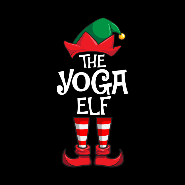 Yoga Elf Matching Family Christmas by hazlleylyavlda