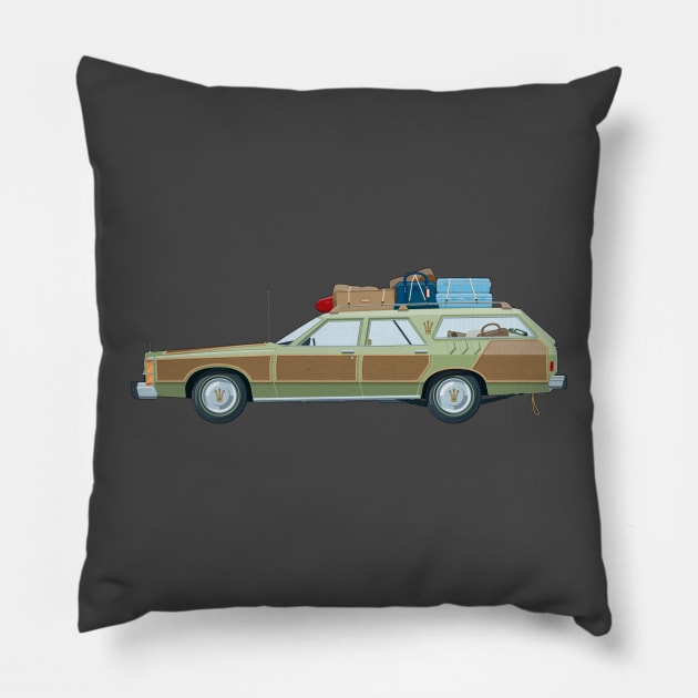 "Wagon Queen Family Truckster" Pillow by Staermose