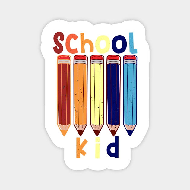 Funny School kid school start T shirt Magnet by chilla09