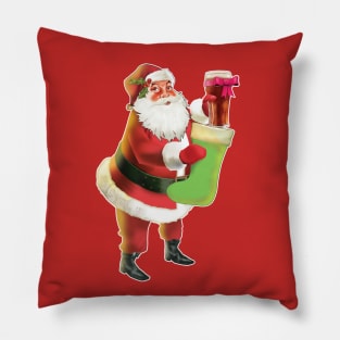 Santa Cold One Pillow