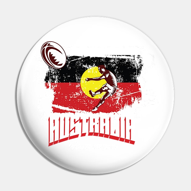 Rugby League T Shirt Pin by EndStrong