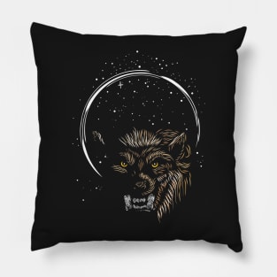 Werewolf Fantasy Full Moon Pillow