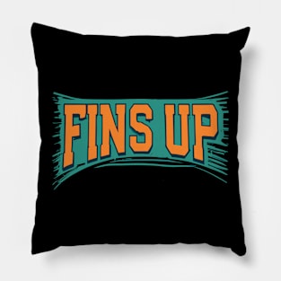 Fins Up - Miami Pillow