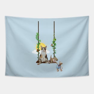 Swing Into A Sunny Day Tapestry