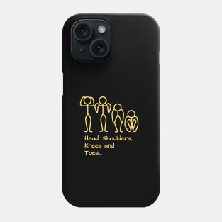 Stickman / Head, shoulders, knees and toes... Phone Case