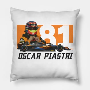 Oscar Piastri 81 Pillow