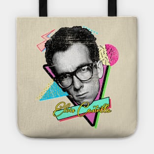 Retro Vintage Elvis Costello Art Design Tote