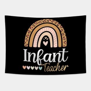 Infant Teacher Leopard Boho Rainbow Appreciation Tapestry