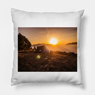 Camping Images Pillow