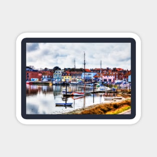 Wells Next The Sea, Fishing boats, Norfolk, UK Magnet