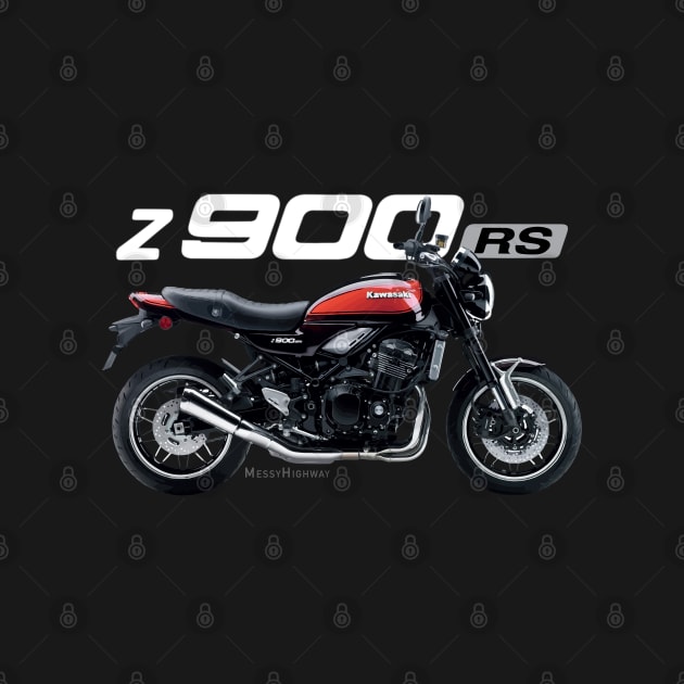 Kawasaki Z900RS 18 red, s by MessyHighway