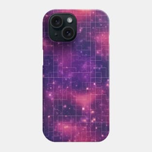 Violet Stars - Infinite Nebula Seamless Pattern Phone Case