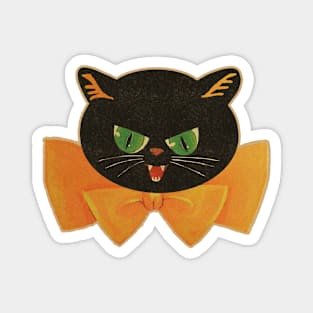 Vintage Halloween Cute Kitty Magnet