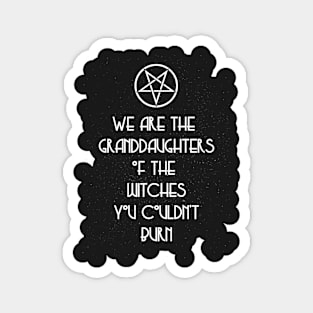 We Are the Granddaughters of the Witches You Couldn't Burn Magnet