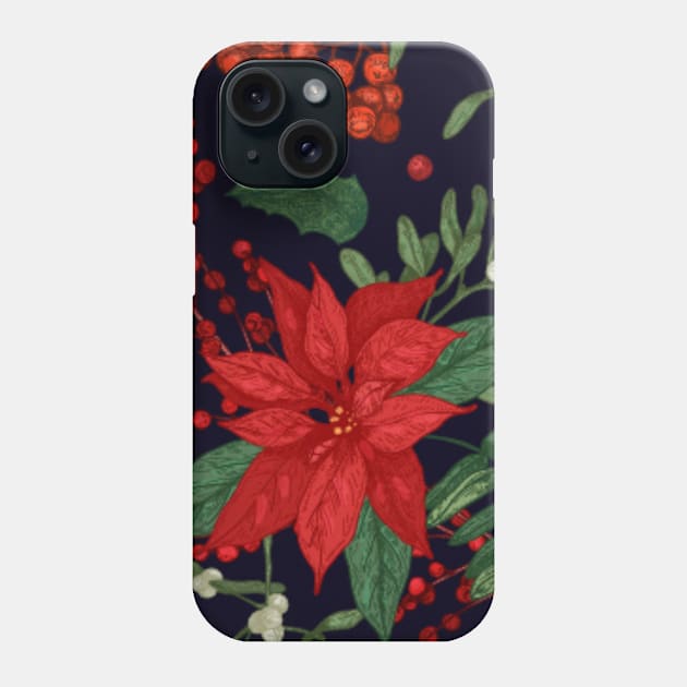 Xmas flower Phone Case by Finn Art by MB