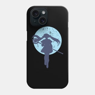 A design featuring Frieren the elf girl character as Frieren the Slayer with full moon background from Sousou no Frieren Frieren Beyond Journeys End or Frieren at the Funeral anime fall 2023 D9 SNF51 Phone Case