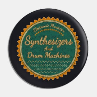 Synthesizer and Drum machine Pin