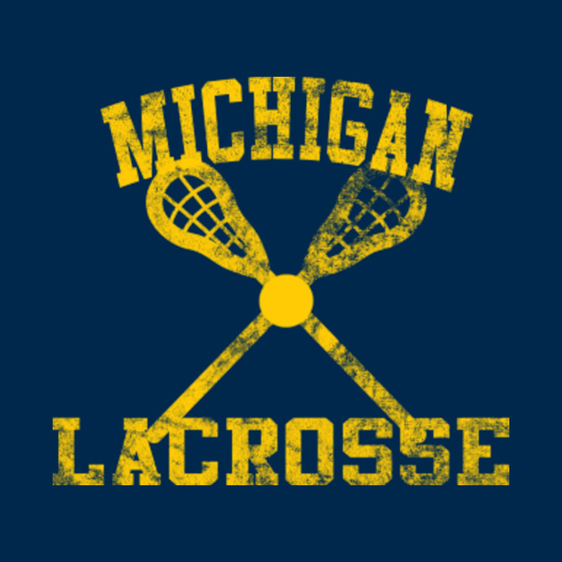 Vintage Michigan Lacrosse - Michigan Lacrosse - Phone Case