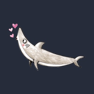 Shark - Kiss - Smak - Heart - Love T-Shirt