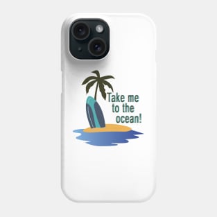 Ocean surf time urban vector style Phone Case