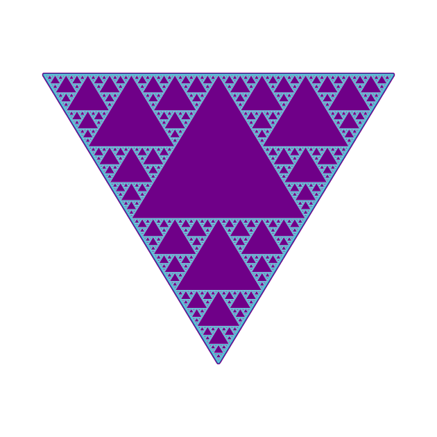 90s Triangle of Teal and Purple by Art by Deborah Camp