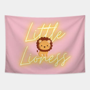 Little Lioness Leo Newborn Girl Kids T-Shirt July Kids T-Shirt Tapestry