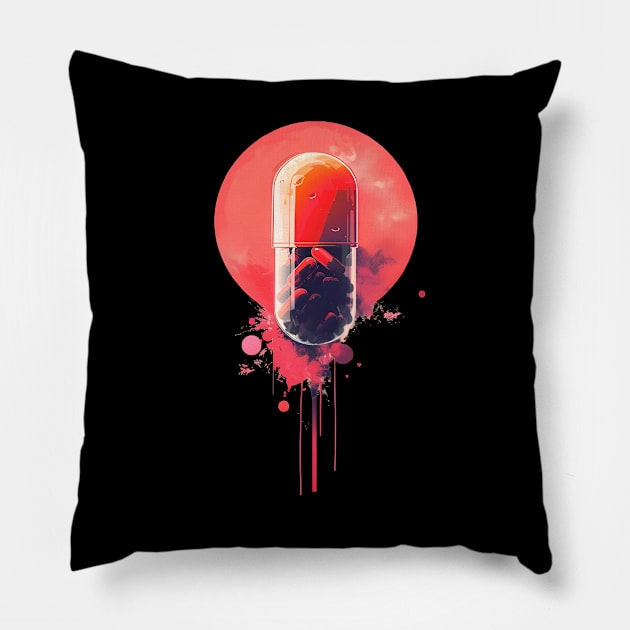 Akira Unleashed: Cyberpunk Masterpiece, Psychic Power Saga, and Fan Art Fusion Pillow by insaneLEDP