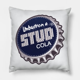 Vintage Stud Cola Soda Bottlecap Pillow