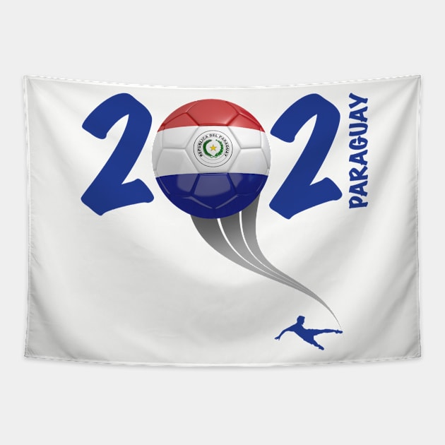 Paraguay Copa America Soccer 2021 Tapestry by DesignOfNations