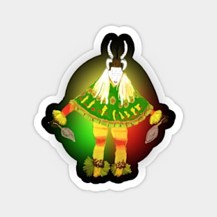 Zaouli The Impossible Traditional African Ethnic Dance from Ivory Coast Africa Magnet