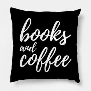 Books And Coffee Pillow