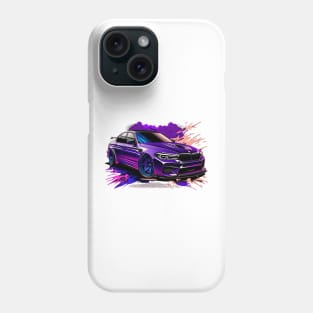 Purple sports car Phone Case