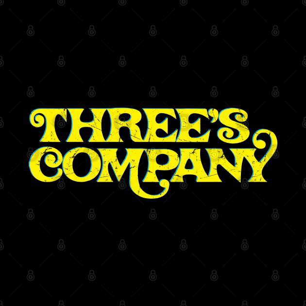 Three's Company // Retro Typography Design by Trendsdk