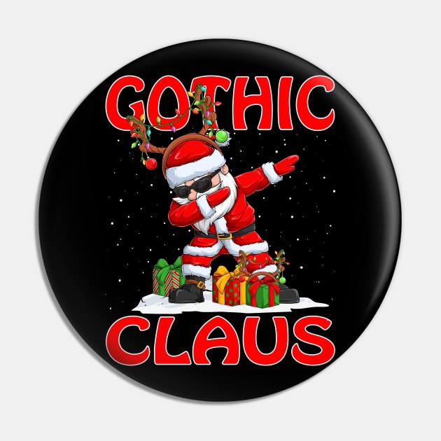 Gothic Santa Claus Reindeer Christmas Matching Costume Pin by intelus