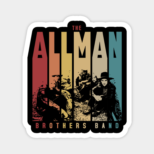 The Allman Brothers Retro Magnet by drunken_smitty