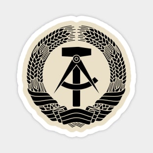 DDR coat of arms (black) Magnet