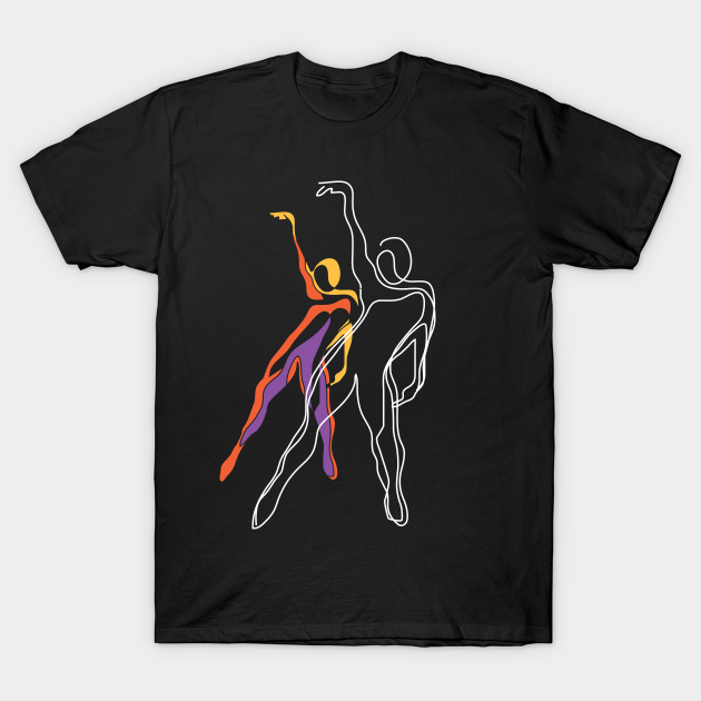 Discover Abstract Creative Colorful Dancers - Dance - T-Shirt